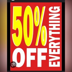 Everything 50% Off